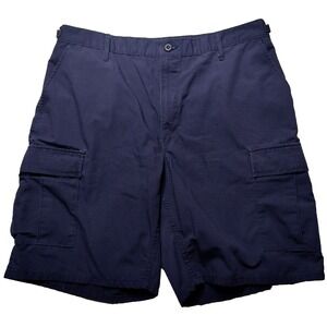 PROPPER Men Large Blue Ripstop Cotton Blend 10" Tactical‎ Cargo Shorts F5261
